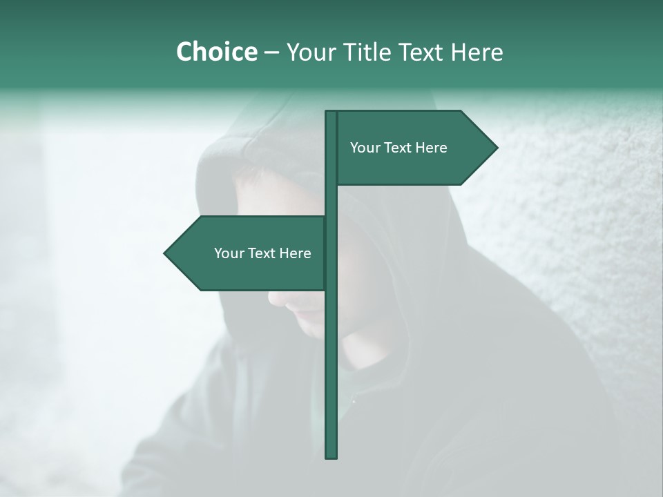 Unemployment Dirty Street PowerPoint Template