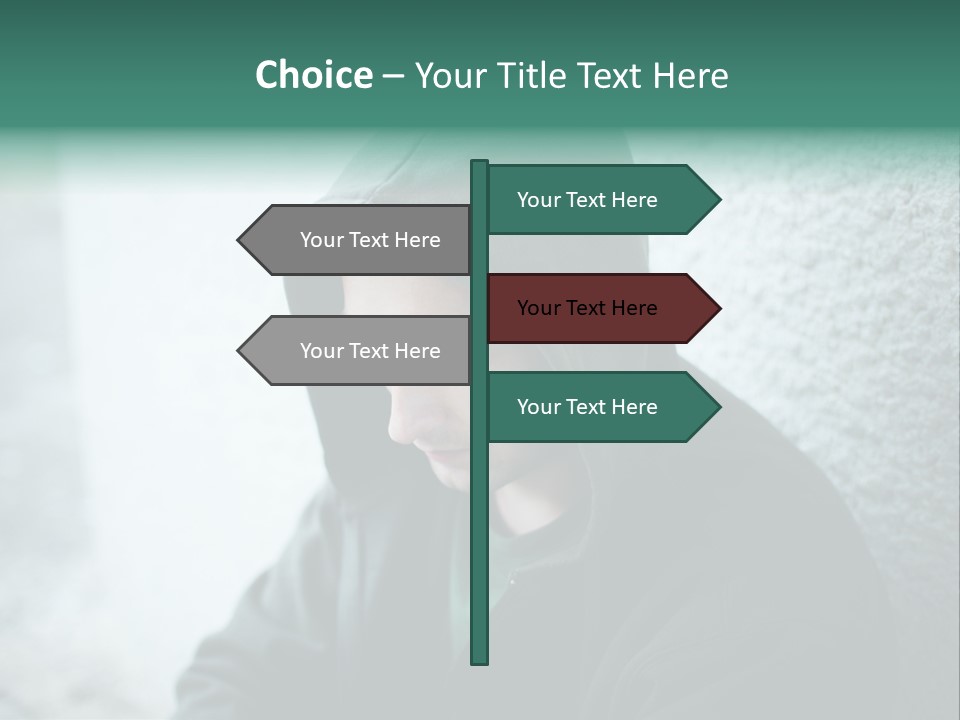 Unemployment Dirty Street PowerPoint Template