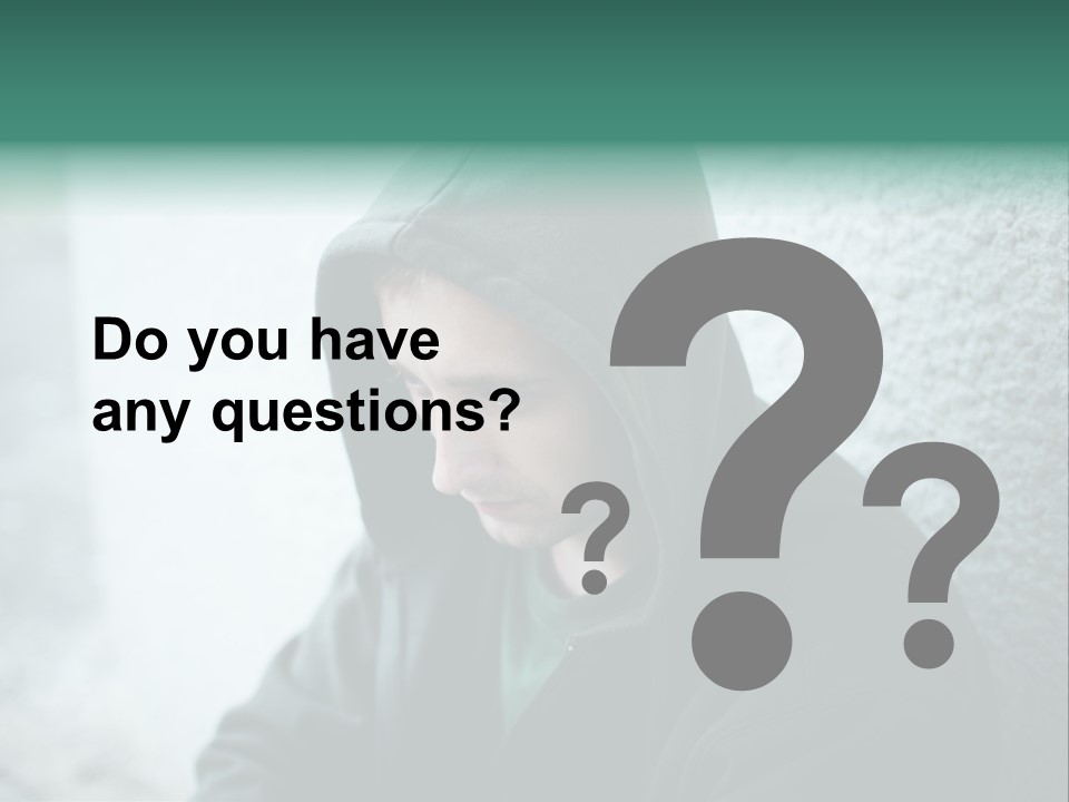 Unemployment Dirty Street PowerPoint Template