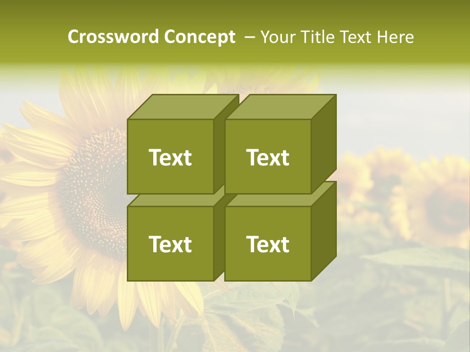 Circle Head Green PowerPoint Template