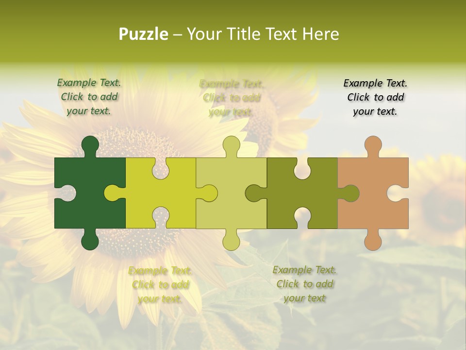 Circle Head Green PowerPoint Template