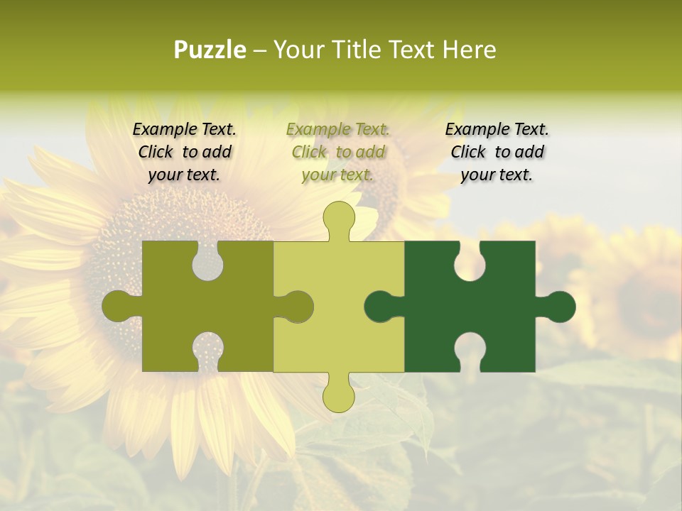 Circle Head Green PowerPoint Template