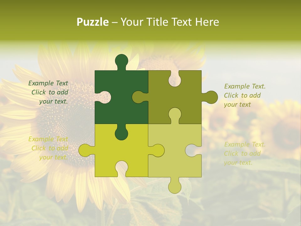 Circle Head Green PowerPoint Template