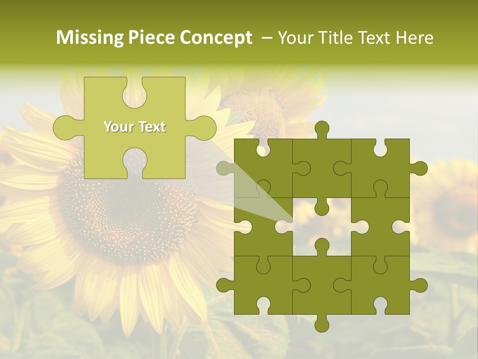 Circle Head Green PowerPoint Template