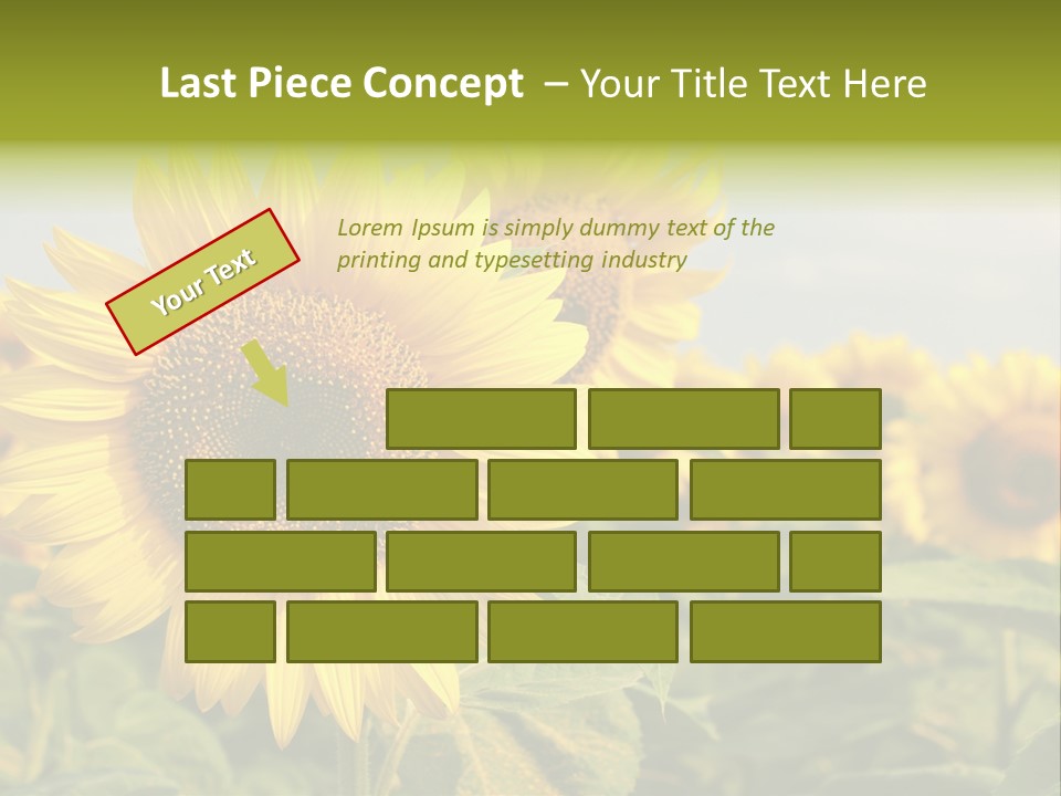 Circle Head Green PowerPoint Template