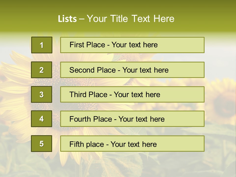 Circle Head Green PowerPoint Template