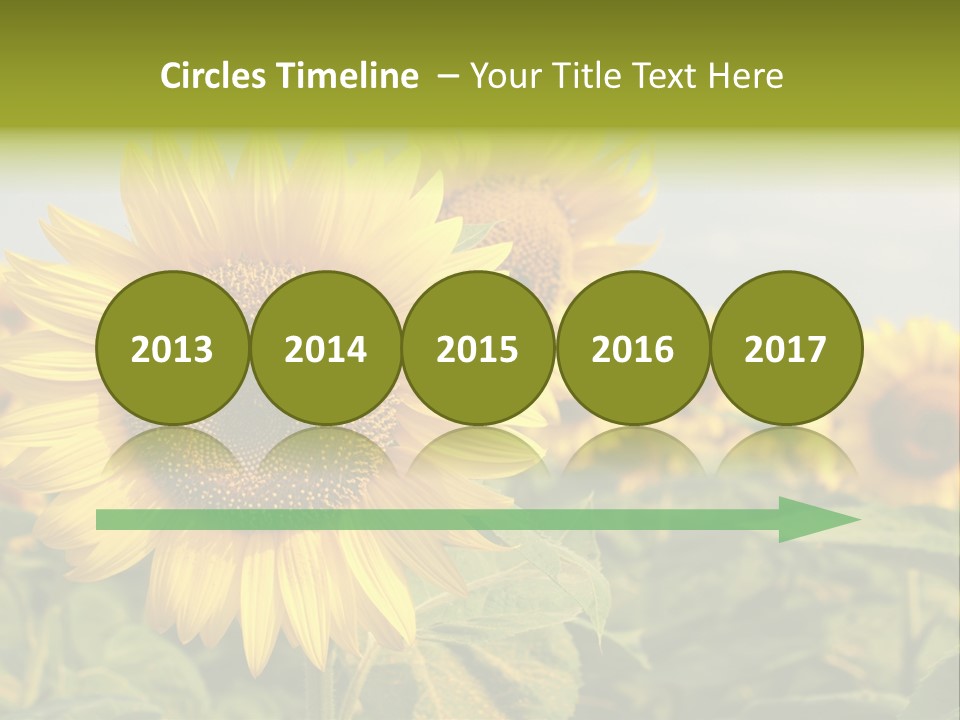 Circle Head Green PowerPoint Template