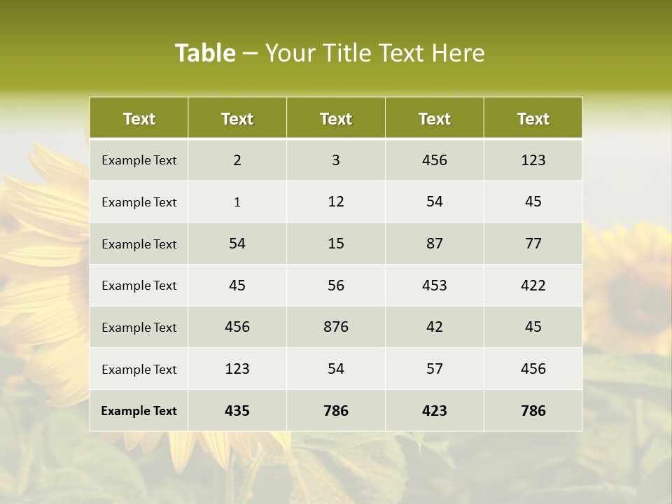 Circle Head Green PowerPoint Template