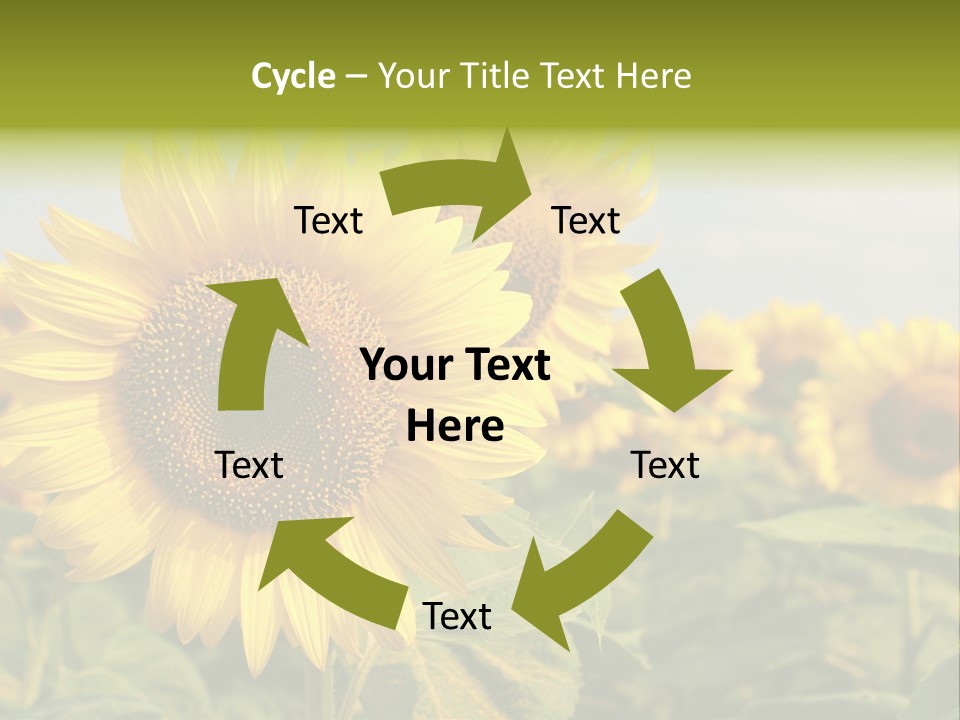 Circle Head Green PowerPoint Template