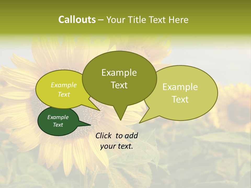Circle Head Green PowerPoint Template