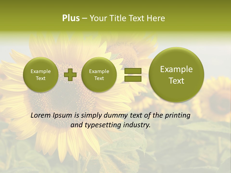 Circle Head Green PowerPoint Template