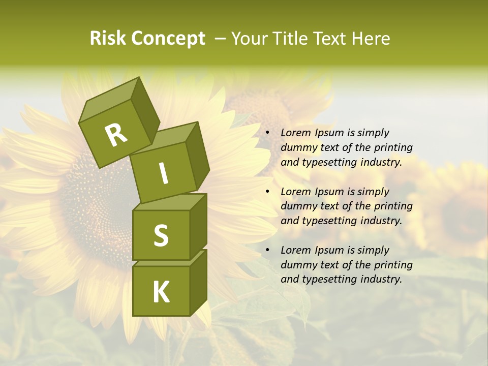 Circle Head Green PowerPoint Template