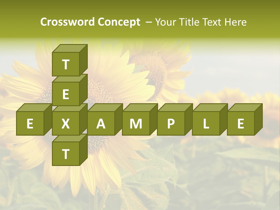 Circle Head Green PowerPoint Template