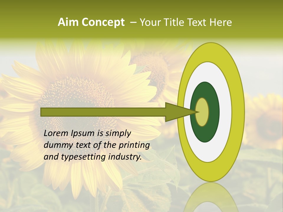 Circle Head Green PowerPoint Template