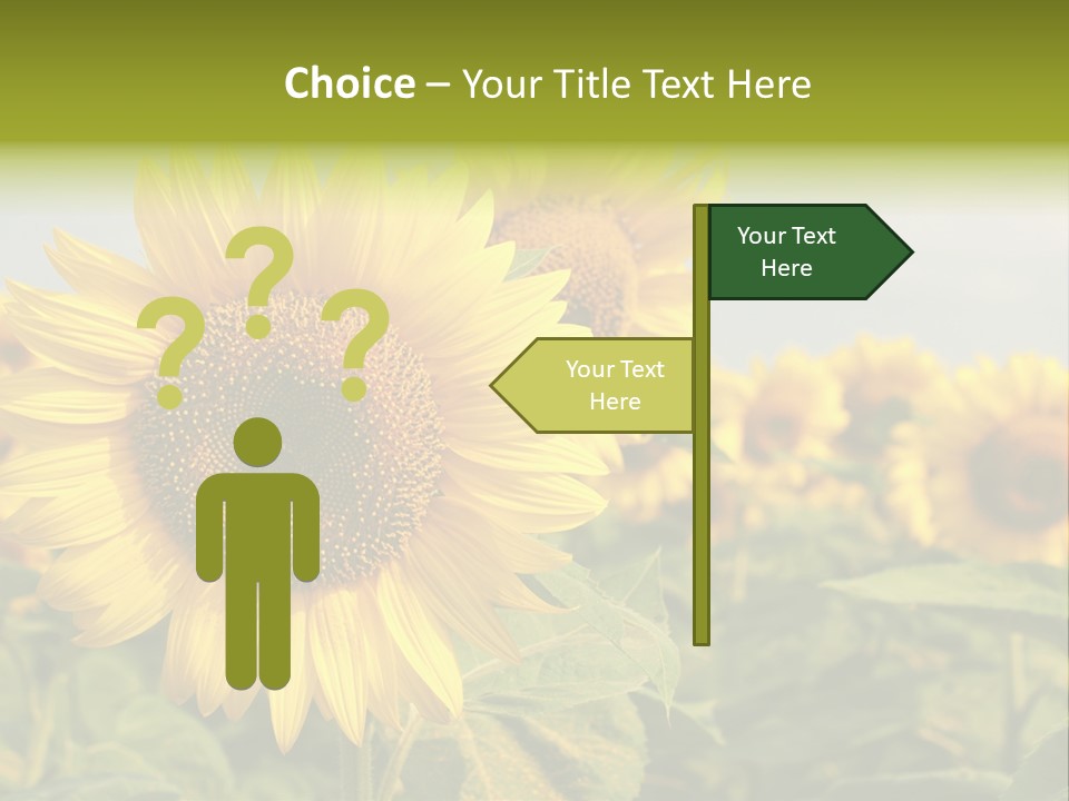 Circle Head Green PowerPoint Template