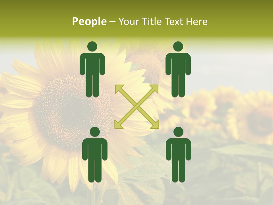 Circle Head Green PowerPoint Template