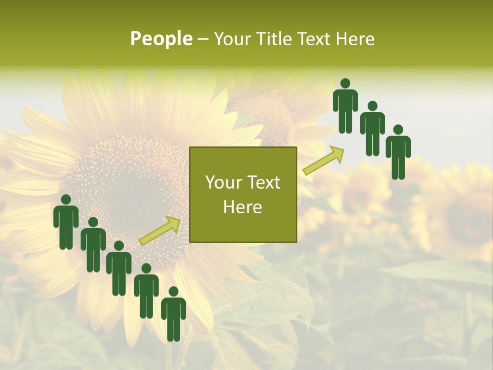 Circle Head Green PowerPoint Template