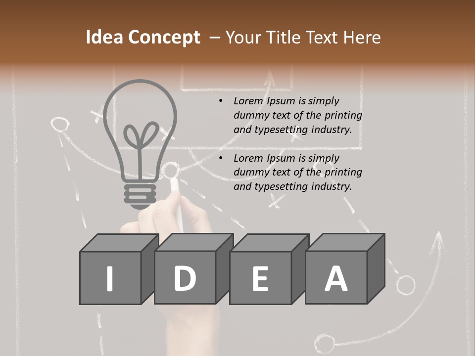Lesson Diagram Explaining PowerPoint Template