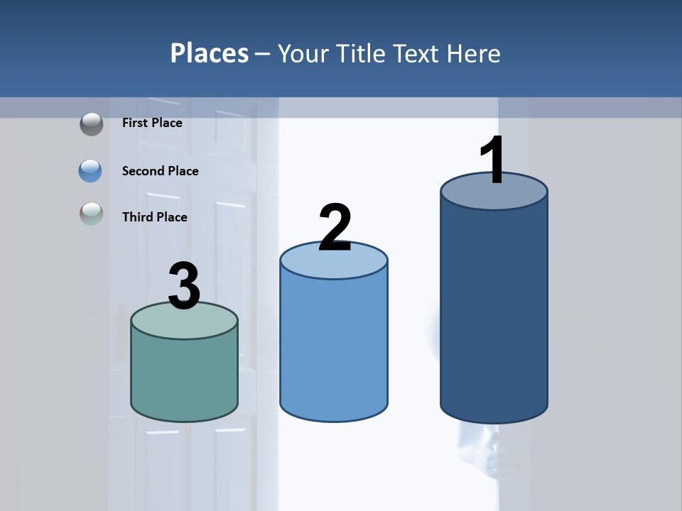 Alone Exit Door PowerPoint Template