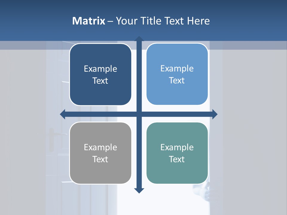 Alone Exit Door PowerPoint Template