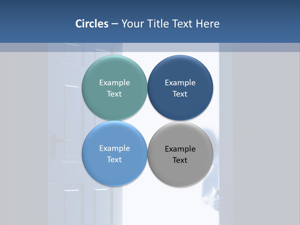 Alone Exit Door PowerPoint Template