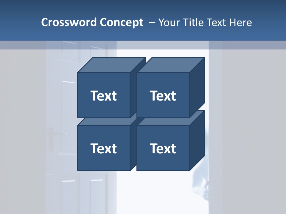 Alone Exit Door PowerPoint Template