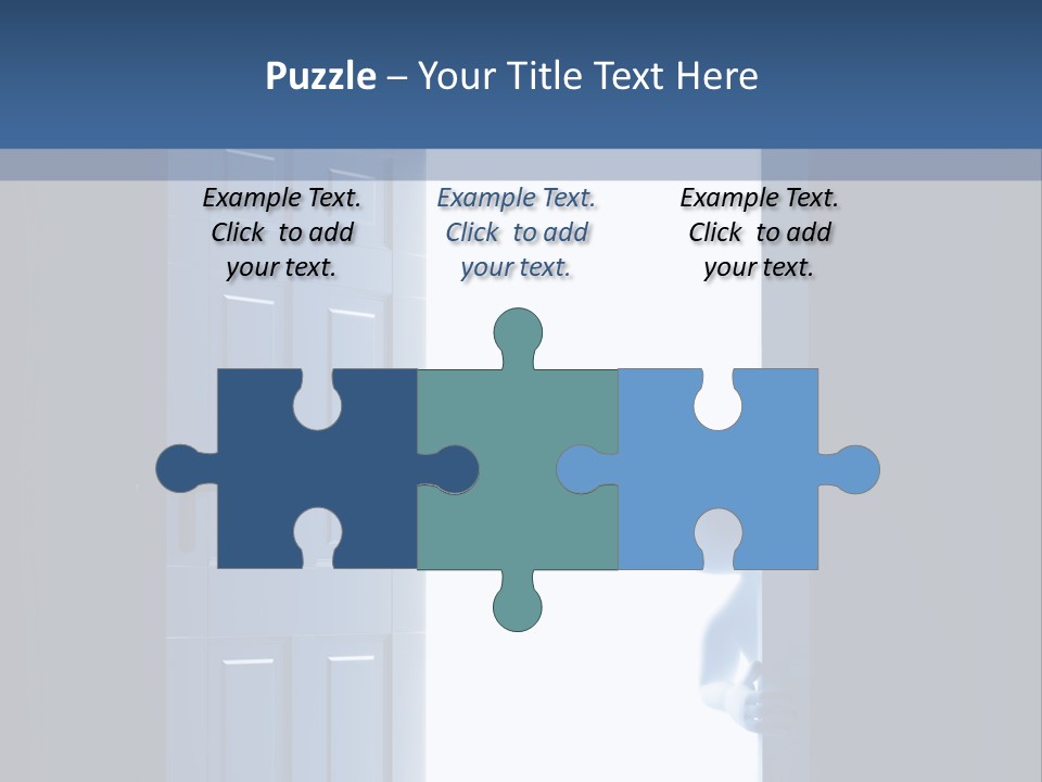 Alone Exit Door PowerPoint Template