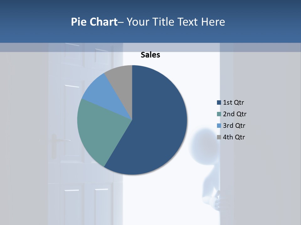 Alone Exit Door PowerPoint Template