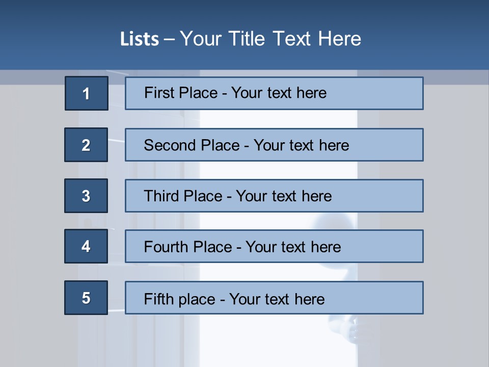 Alone Exit Door PowerPoint Template