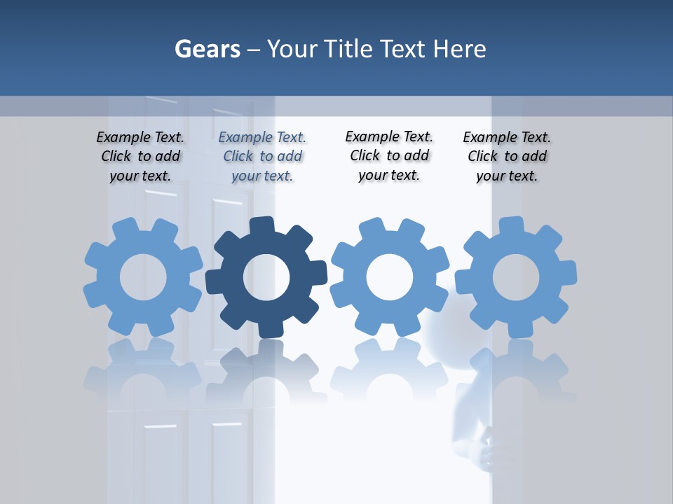 Alone Exit Door PowerPoint Template