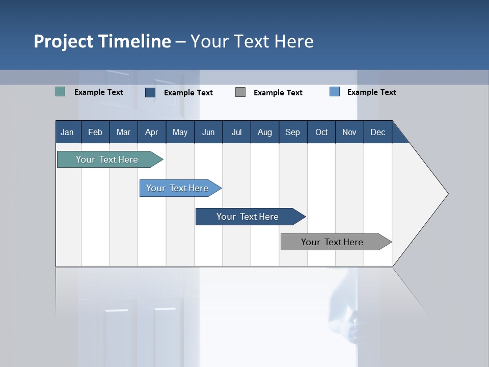 Alone Exit Door PowerPoint Template