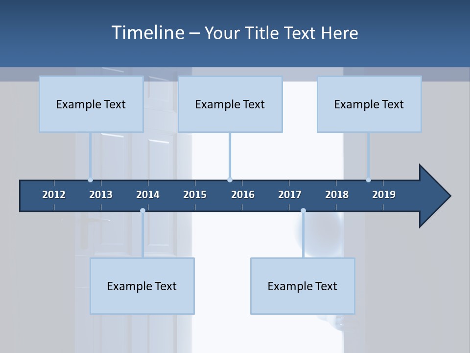 Alone Exit Door PowerPoint Template