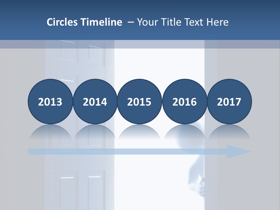 Alone Exit Door PowerPoint Template