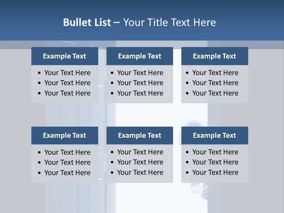 Alone Exit Door PowerPoint Template