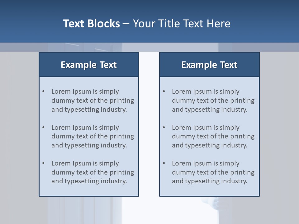 Alone Exit Door PowerPoint Template
