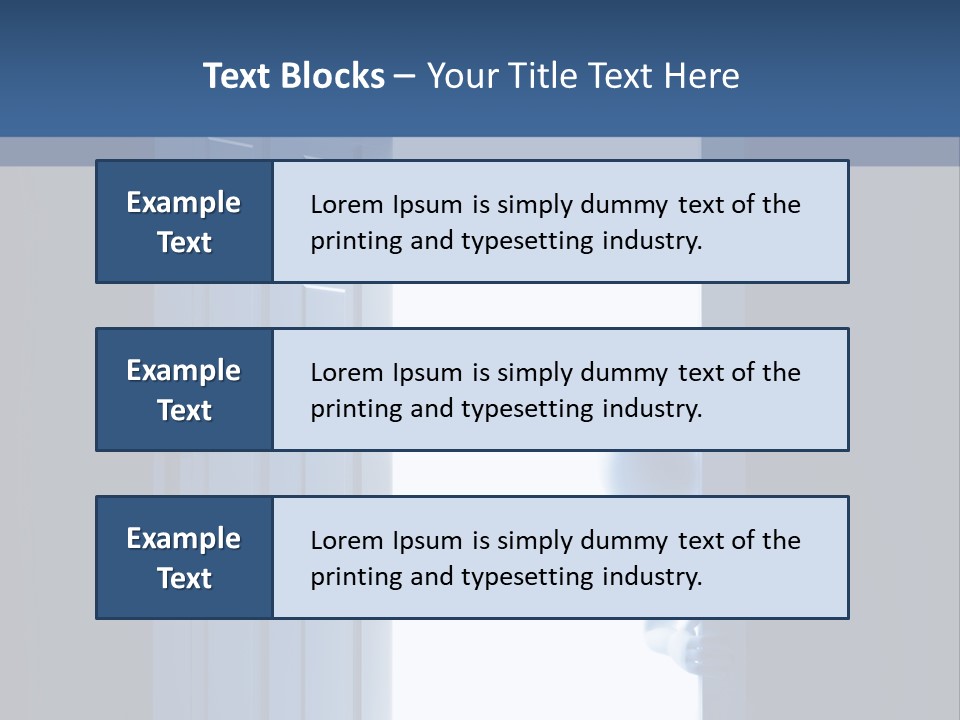 Alone Exit Door PowerPoint Template