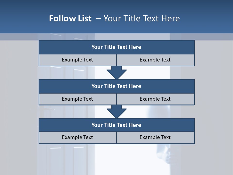 Alone Exit Door PowerPoint Template