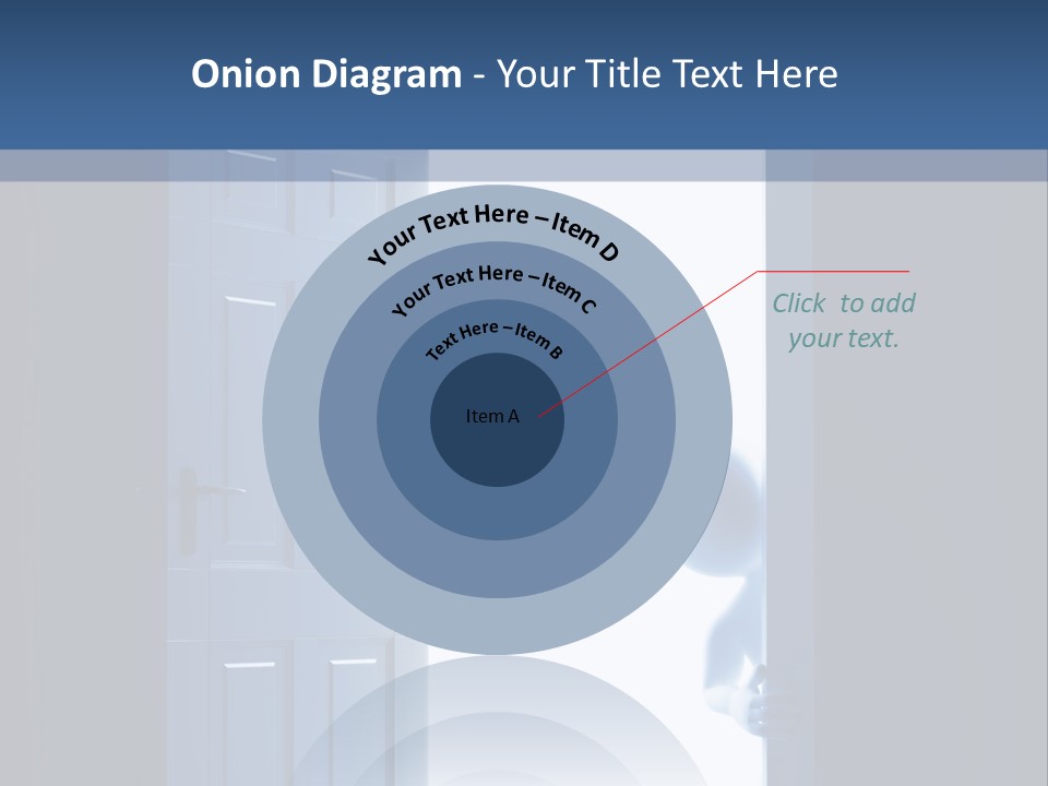 Alone Exit Door PowerPoint Template