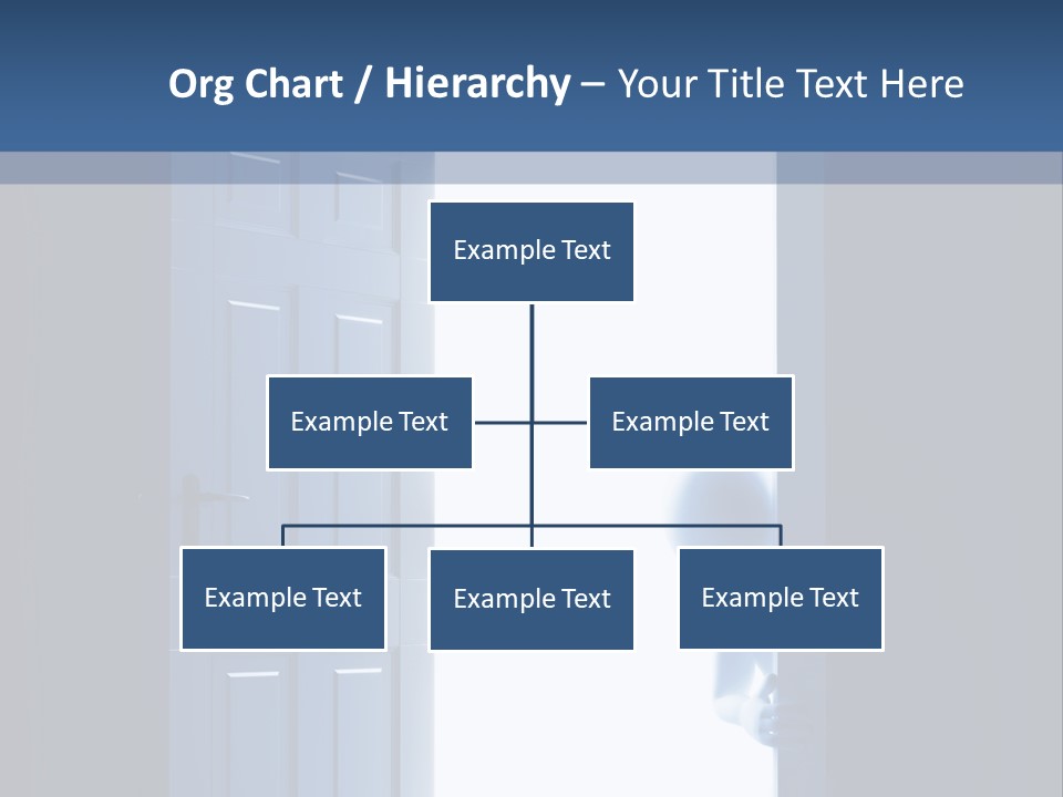Alone Exit Door PowerPoint Template