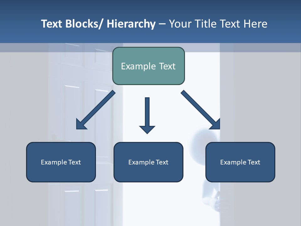 Alone Exit Door PowerPoint Template