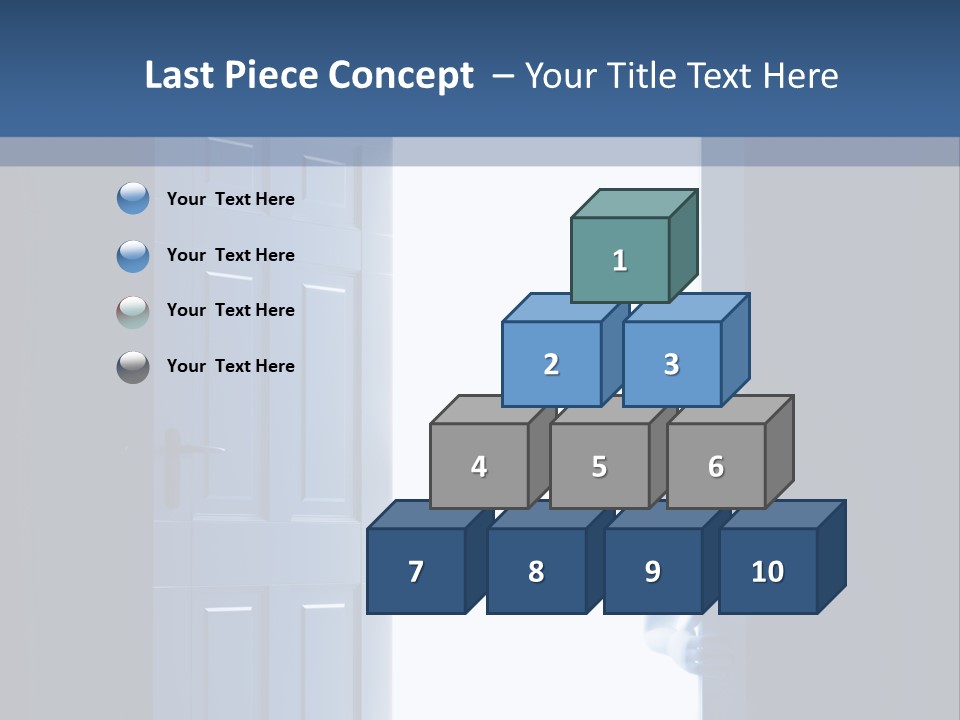 Alone Exit Door PowerPoint Template