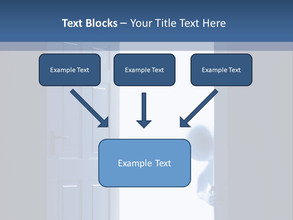 Alone Exit Door PowerPoint Template