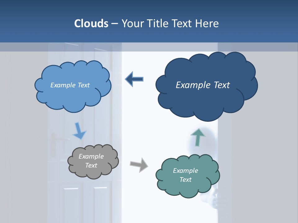 Alone Exit Door PowerPoint Template