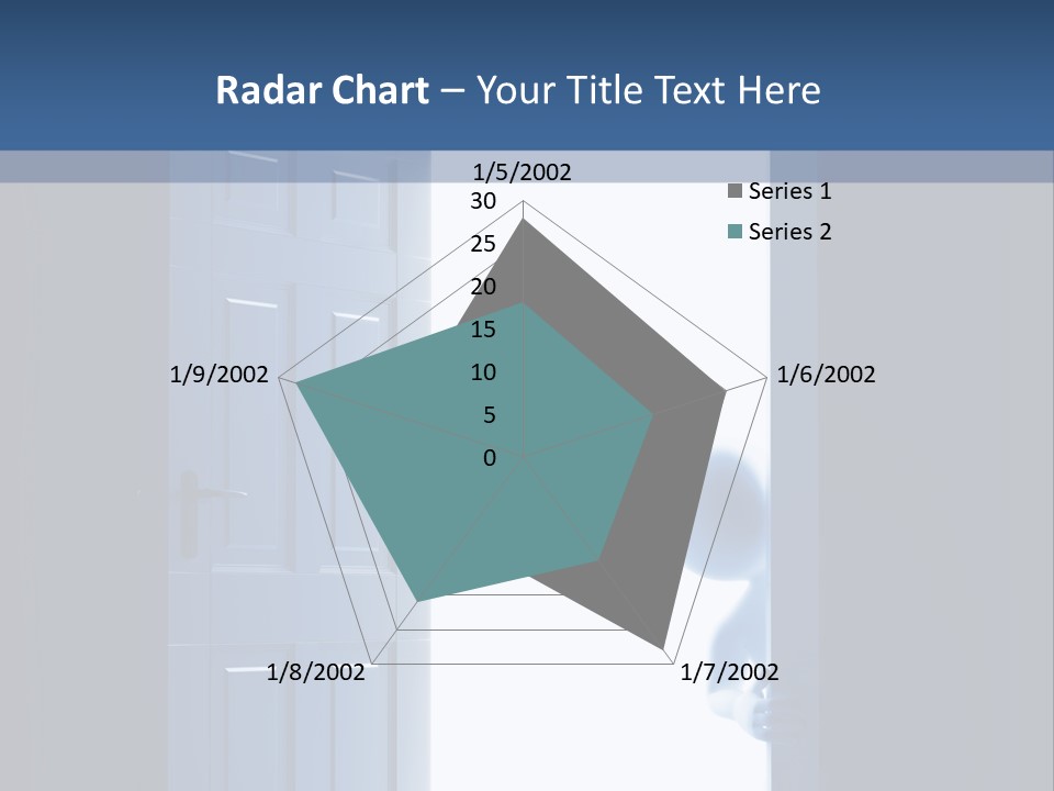 Alone Exit Door PowerPoint Template