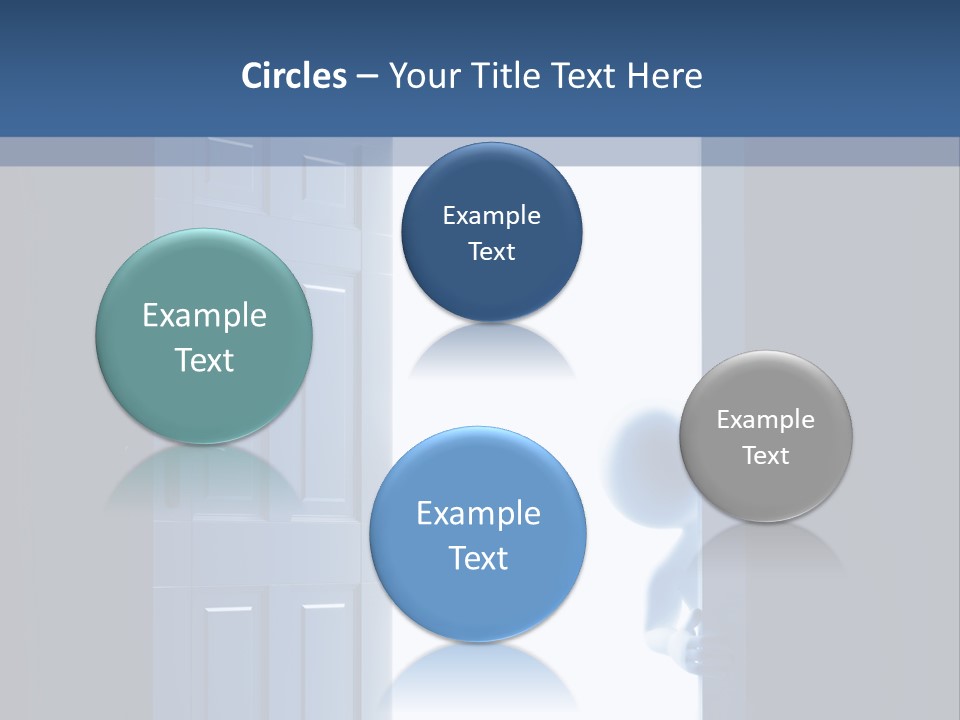 Alone Exit Door PowerPoint Template