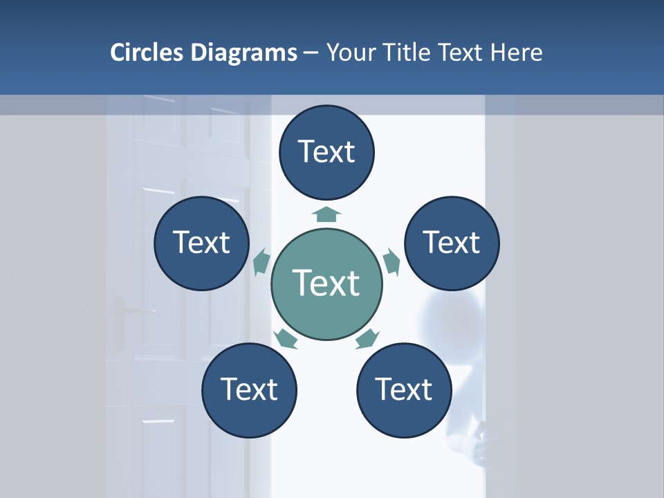 Alone Exit Door PowerPoint Template