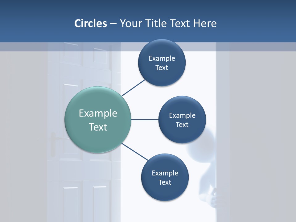 Alone Exit Door PowerPoint Template