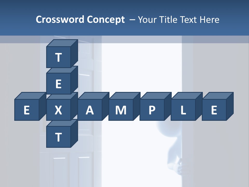 Alone Exit Door PowerPoint Template