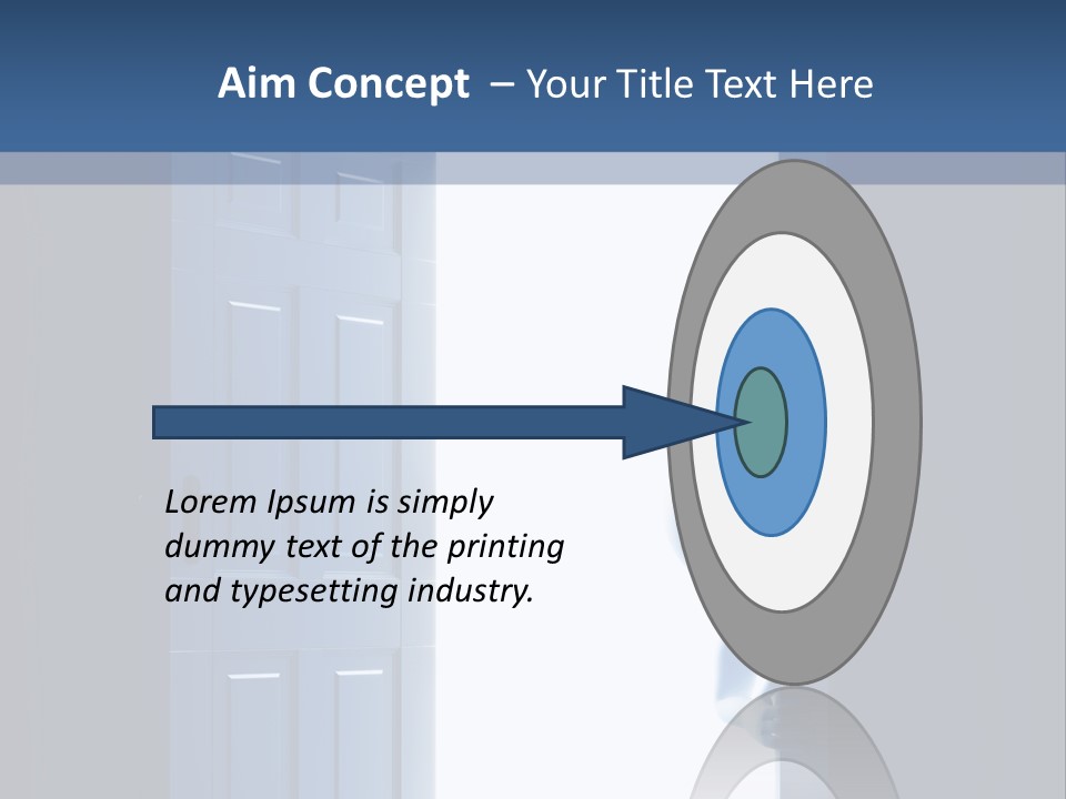 Alone Exit Door PowerPoint Template