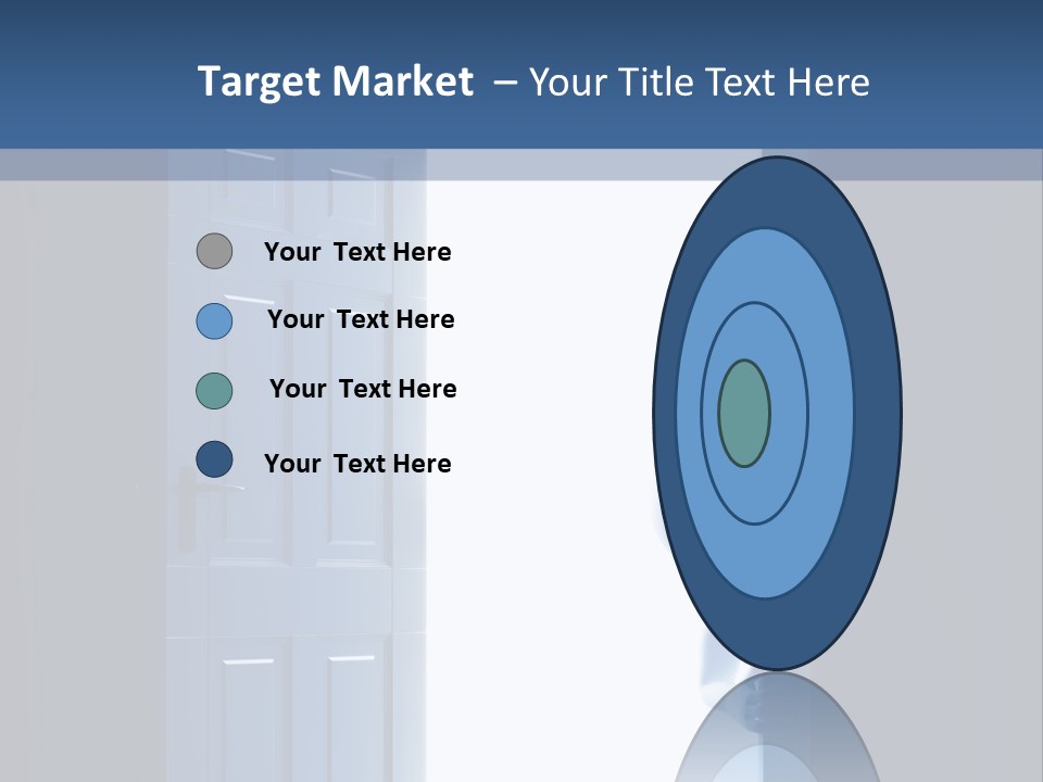 Alone Exit Door PowerPoint Template